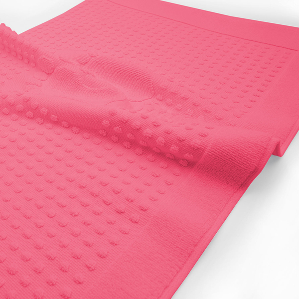 Bathroom Mat 50x70 Hotel Style Footprints Fuchsia