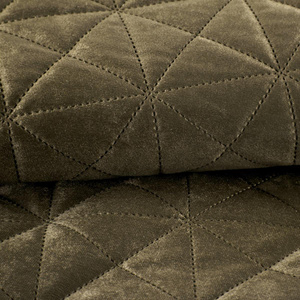 Narzuta 170 x 210 Pikowana Velvet Luiz3 Brąz