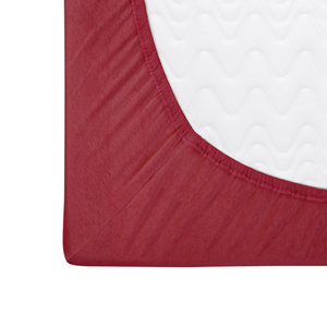 Jersey sheet with elastic 019_D Maroon 90x200
