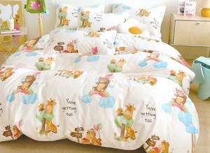 Bedding 160 x 200 3 pcs Satin Cotton No. A1789