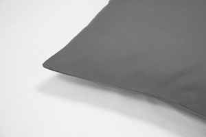 Cotton pillowcase 70 x 80 Solid Ola Graphite Graphite