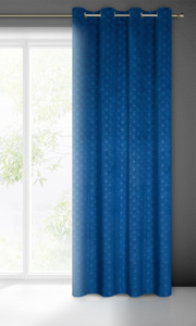 Velvet Juliet Curtain 140 x 250 Spillover Navy Blue