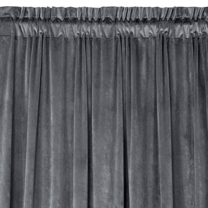 Curtain 140 x 270 Decorative Velvet Melanie Graphite