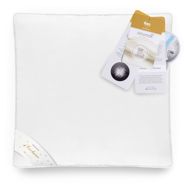 Poduszka Exclusive Materacowa Prestige Ciepła Biała 40x40