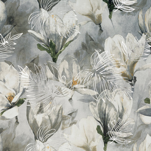 Curtain 140 x 300 Decorative Flex Sandy Steel+Silver