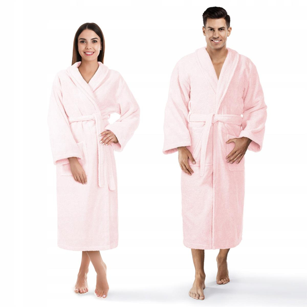 Szlafrok Hotelowy Bawełna Frotte Unisex XXL Puder