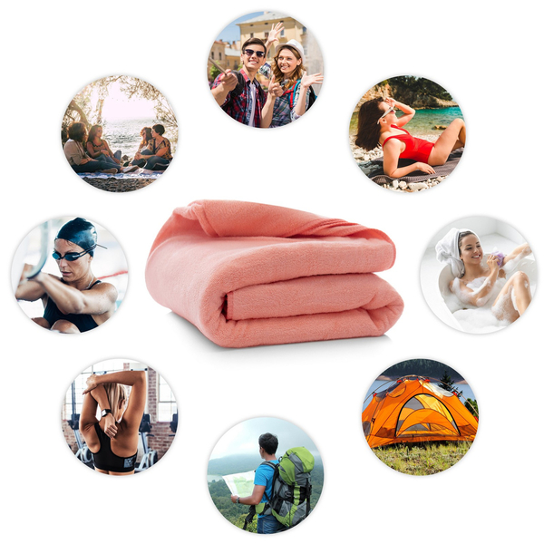 Towel 70 x 140 Quick-Drying Microfiber Iben 17