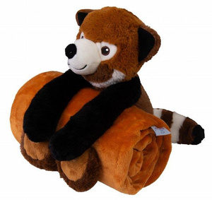 Koc 85 x 100 Carol Mikrofibra + Maskotka Miś 