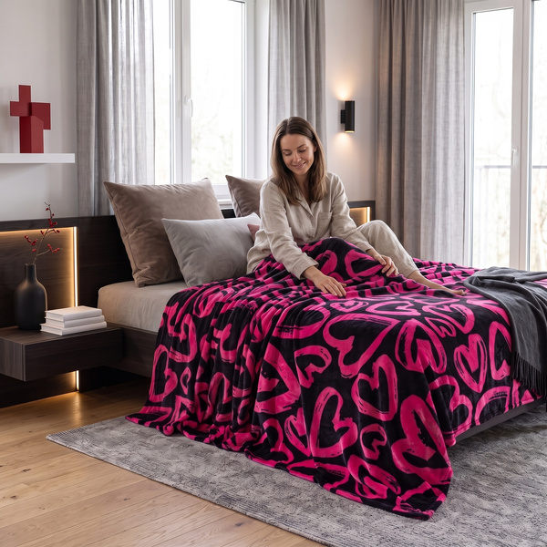 Koc 160 x 200 Mikrofibra Gładka Inger 18
