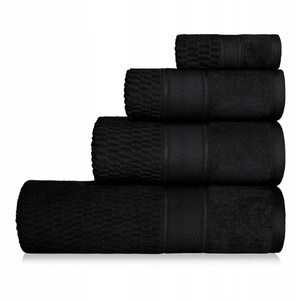 Towel 70 x 140 Peru Cotton 500g/m2 Velour Black