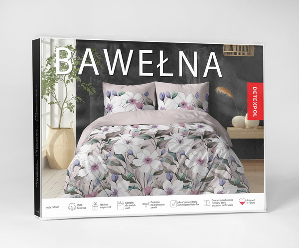 Bedding 220 x 200 3pc Vicenza Cotton pattern 5774B