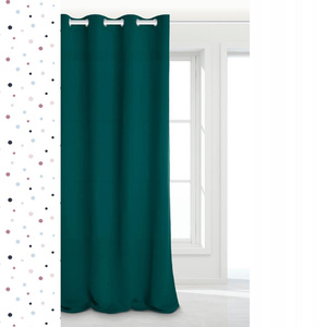 Zasłona 140 x 250 Blackout Przelotki Hold C.Turkus