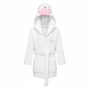 Children's Bathrobe with Hood M 120 Princess