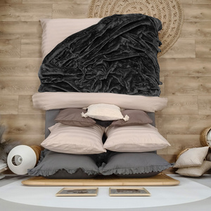 Koc 70 x 160 Akrylowy Jednolity Ciepły Yasemin 05