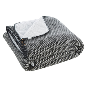 Blanket 150 x 200 Microfiber Two-sided Panda Black+White