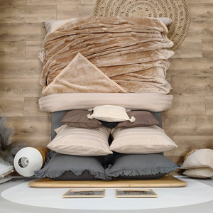 Koc 70 x 160 Akrylowy Jednolity Ciepły Yasemin 01