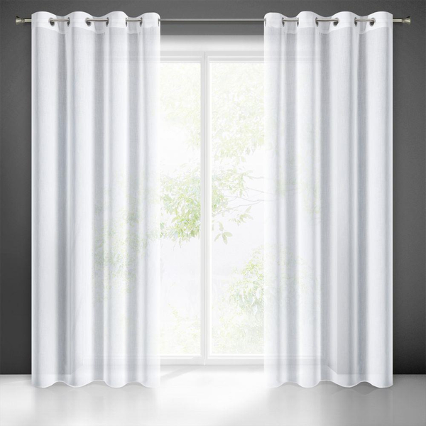 Decorative Curtain Lana 350 x 150 White Spillover