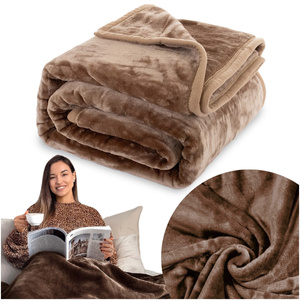Blanket 160 x 200 Acrylic Solid Warm Yasemin 04
