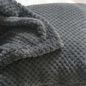 Blanket 200 x 220 Microfiber Jacquard Monte Graphite