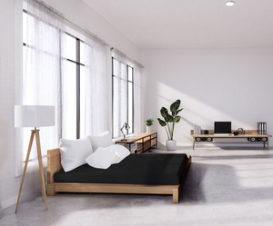 Bed sheet 140 x 200 With Eraser Dimi Black