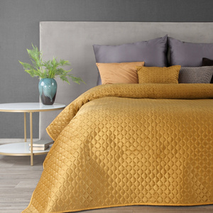 Quilt 220 x 240 Quilted Velvet Dimon Honey