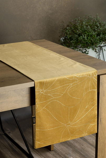 Runner 35 x 140 Decorative Velvet Blink18 Gold