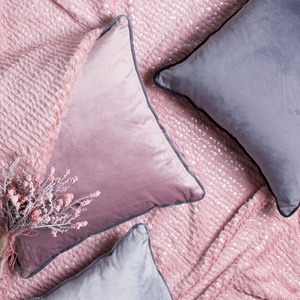 Poszewka Velvetowa Mel 40 x 40 Grafitowy