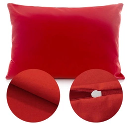 Poszewka Bawełna 50 x 70 Jednolita Ola Czerwony Red