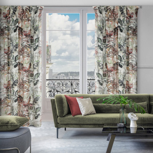 Curtain 140 x 270 Decorative Arina White + Silver