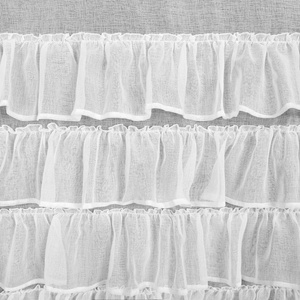 Firana 140 x 270 Dekoracyjna Taśma DANI 1 Biały