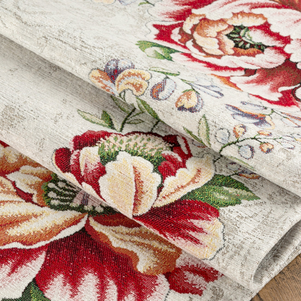 Obrus 100 x 100 Dekoracyjny Gobelinowy 1182 Czerw