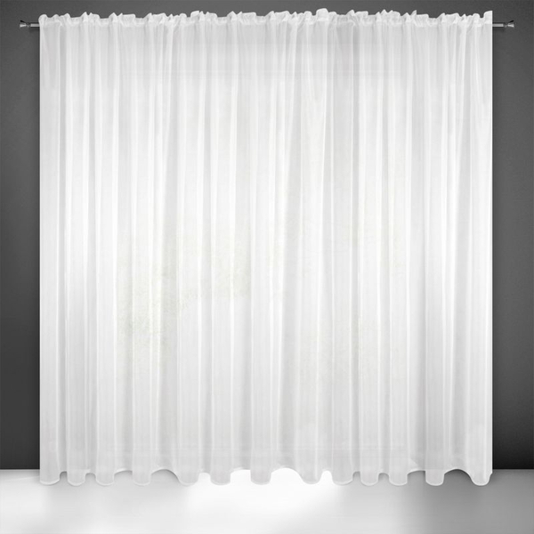 Lucy Decorative Curtain on Tape 300 x 300 White