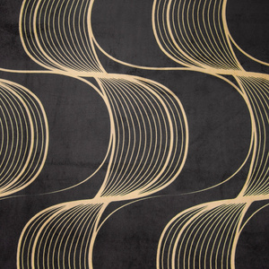 Velvet Pola Curtain 140 x 250 Pinstripe Black