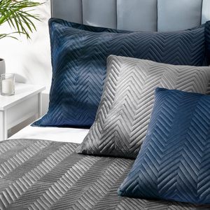 Cushion cover 50 x 70 Decorative Velvet Sofia Navy Blue