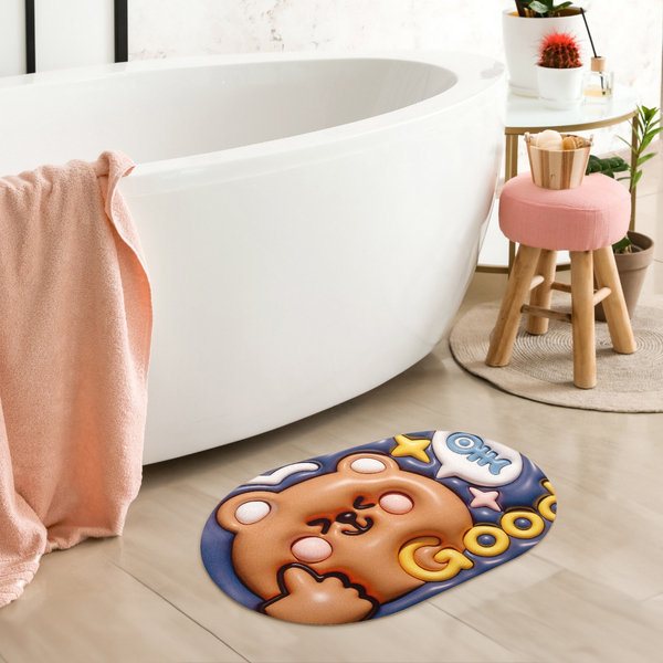 Magic 11 3D Non-Slip Absorbent Bathroom Mat