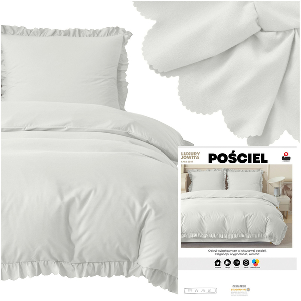 Pościel 220 x 200 3cz z Falbaną Luxury Jowita 07