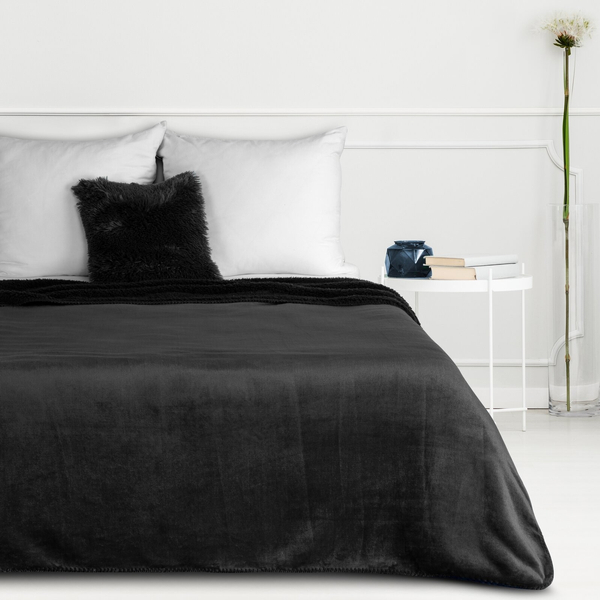 Blanket 150 x 200 Microfiber Two-sided Tedy Black