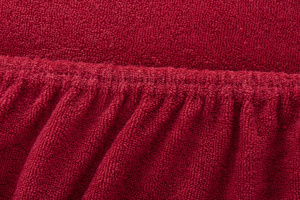 Terry sheet with elastic 019_D Maroon 80x140