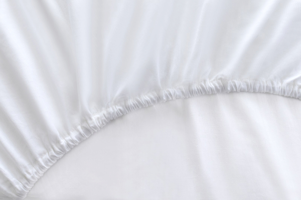 Prześcieradło z Gumką Satyna Bawełniana BCL 01 Biały 140x200