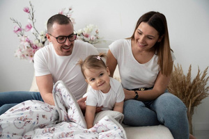 Komplet Kołdra 80 x 100 + 30 x 40 Muslin Design 03