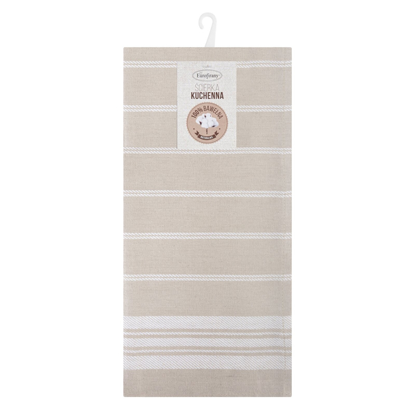 Set of 2 Towels 50 x 70 Cotton Rubi Beige