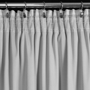 Zasłona 140 x 250 Welwet z Falbaną Dani Srebrny