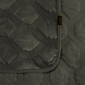 Narzuta 170 x 210 Pikowana Welurowa Sofia5 Stal