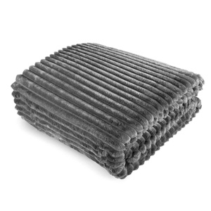 Blanket 200 x 220 Microfiber Plush Cadence Stripes 02