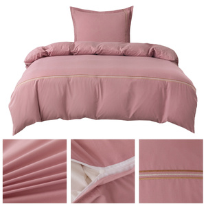 Pościel 140 x 200 2cz Gładka Z Haftem Lumera 10