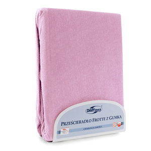 Prześcieradło Frotte z Gumką 040_D Wrzos 90x200