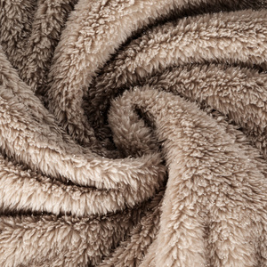 Blanket 150 x 200 Microfiber Shiny Blink Beige+Silver