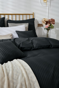Pillowcase 40 x 40 Cotton Adamache Black
