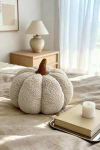Pillow 35 x 35 Decorative Pumpkin Beige