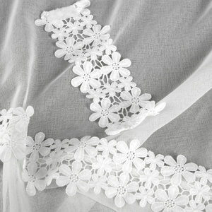 Zasłona 140 x 270 Dekoracyjna Gotowa KAJA 2szt Bia